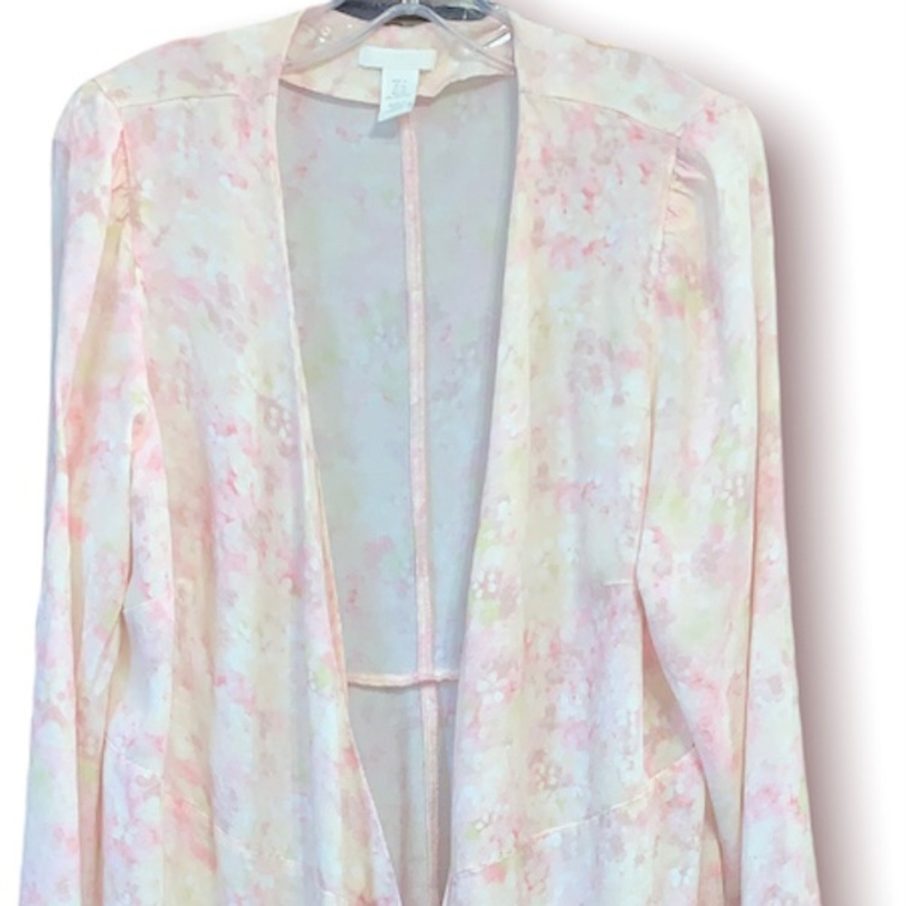 H&M pink floral wrap maxi dress (size XL)